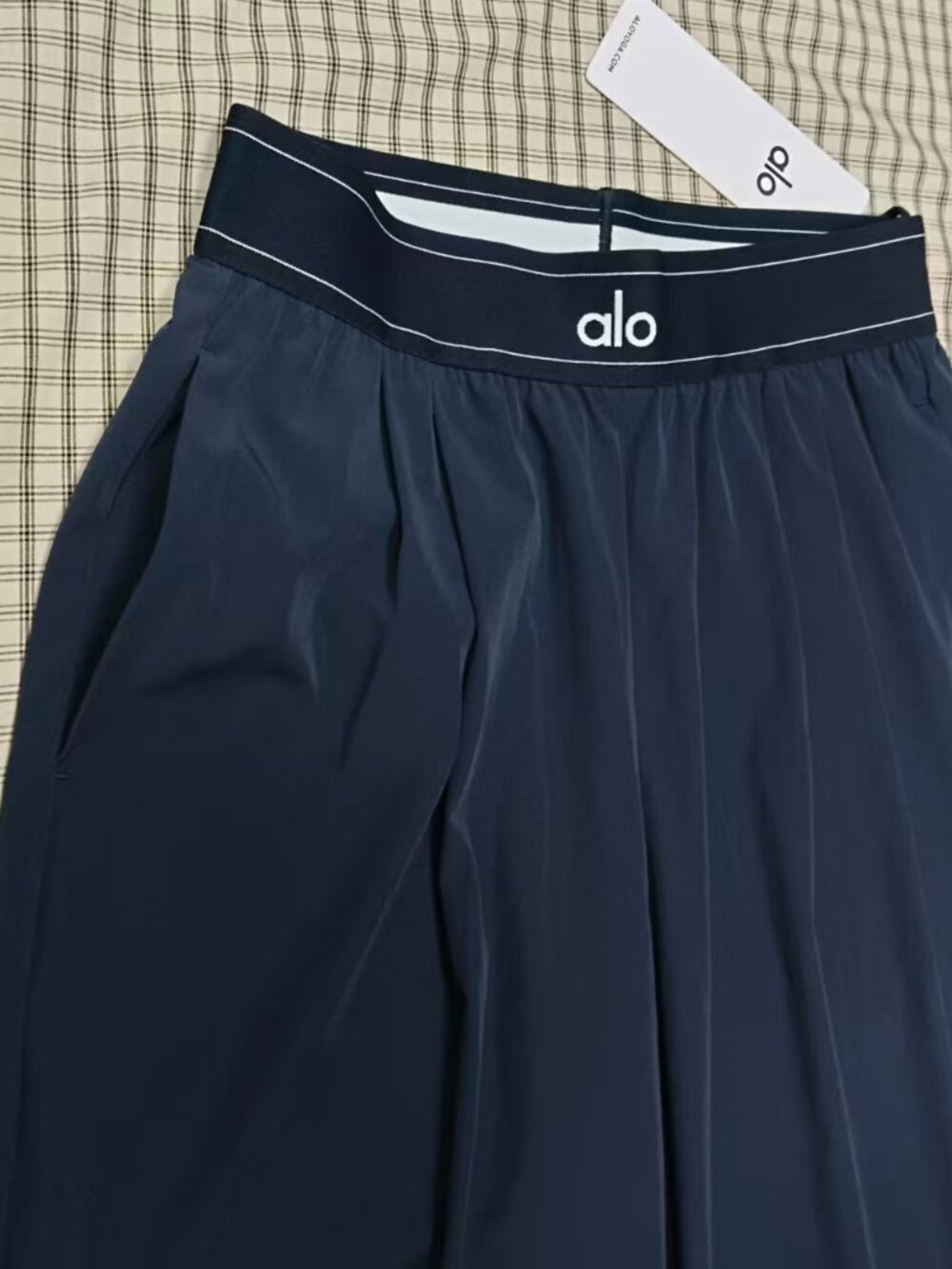 ALO Yoga Suit Up Trouser,Navy Blue Wide Leg Pants,Office Travel,Chic,30"Inseam😍 - Picture 3 of 8